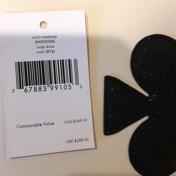 Kate spade card crossbody lucky draw  multi 974 - Picture 6 of 6